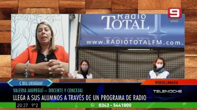 Una docente uruguayense llega a sus alumnos a través de un programa de radio