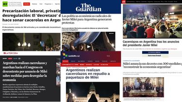 El eco del DNU de Javier Milei en los medios del mundo