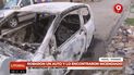 parana: robaron un auto y lo incendiaron