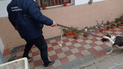 personal de zoonosis se llevo al perro que habia quedado atado en la puerta de una casa