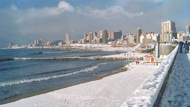 Video: el emotivo recuerdo de la nevada de 1991 en Mar del Plata