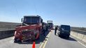 rosario-victoria: hubo otro choque de camiones por el humo