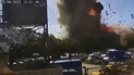 una camara capta el momento en el que un misil ruso impacta en el centro comercial de ucrania