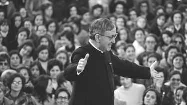 San Josemaría Escrivá, creador del Opus Dei. El religioso fue canonizado por Juan Pablo II.